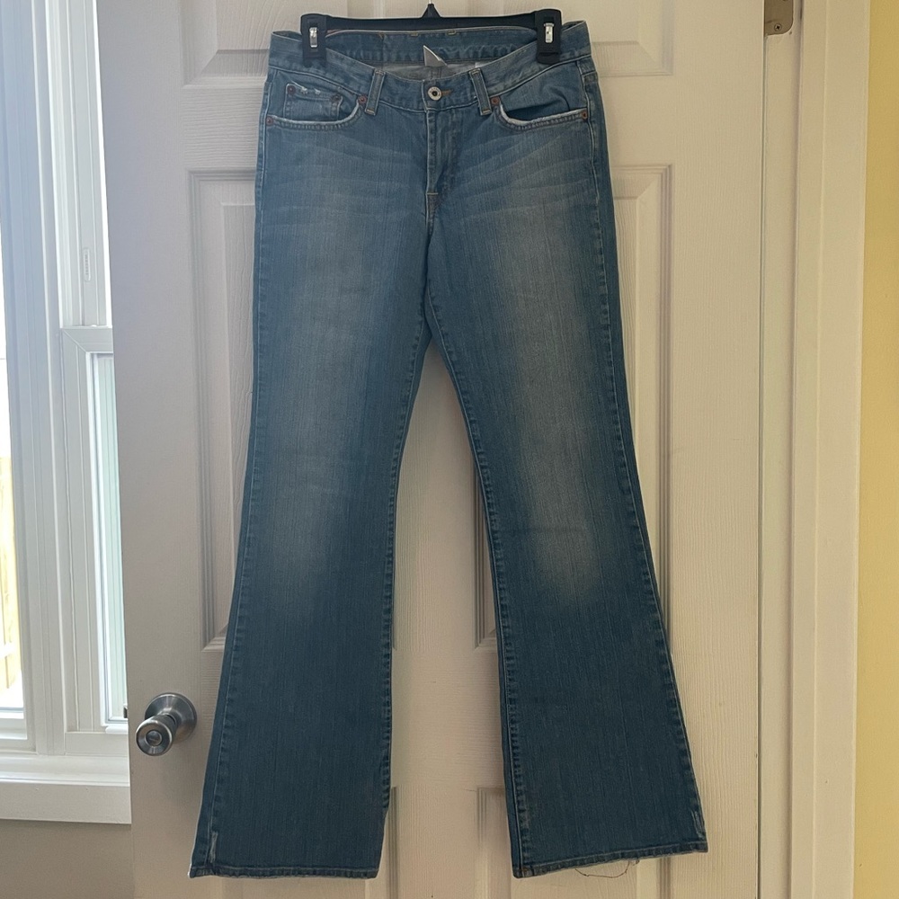 Lucky Brand Dungarees Vintage low-rise flare Denim l size 4